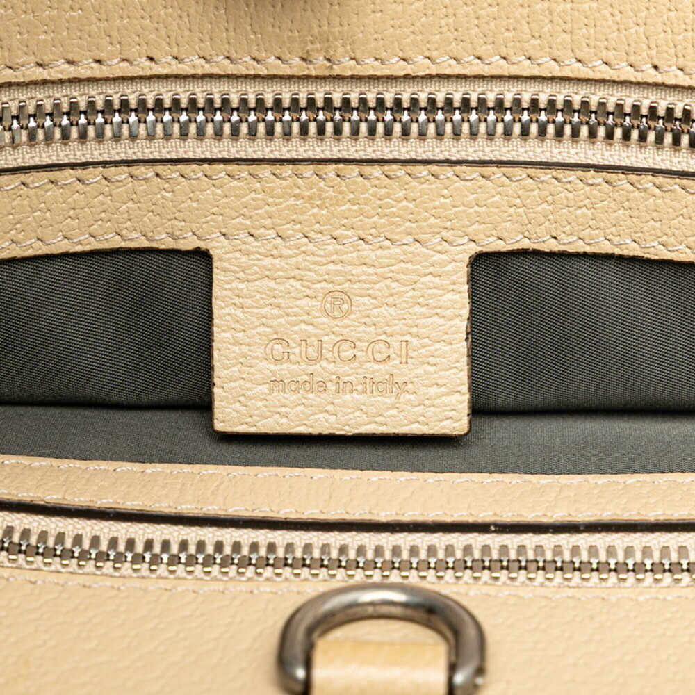 GUCCI Cream Leather Shoulder Bag - Picture 8 of 10